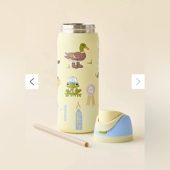 Owala Party Animals Duck Frog Squirrel Green Yellow UO 32oz Water Bottle Tumbler - Picture 7 of 8